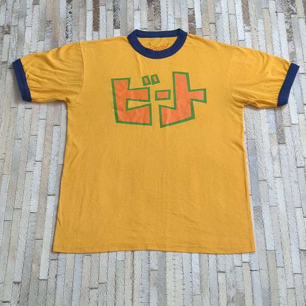 Sega Jet Set Radio Size M Beat Yellow And Blue Ringer Short Sleeve T-Shirt
